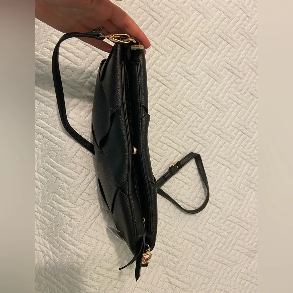 Melie Bianco - Connie Black Recycled Vegan Crossbody Bag